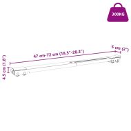 Основа за пералня 2 pcs Сребрист 72 x 5 x 4,5 см