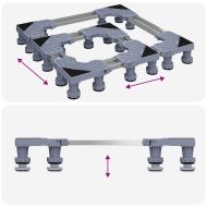 Основа за пералня Сив 67 x 67 x 12 см Неръждаема стомана