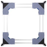 Основа за пералня Сив 67 x 67 x 12 см Неръждаема стомана