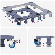 Основа за пералня Сив 67 x 67 x 12 см Неръждаема стомана