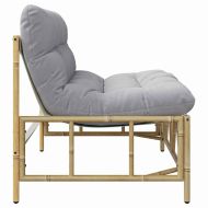 Градинска пейка Светлосиво 110 x 75 x 71 см Стомана