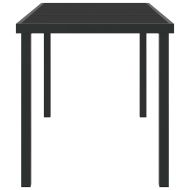Градинска маса Черно 140 x 70 x 73 cm Метал