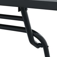 Градински бистро комплект 3 pcs Антрацит Стомана