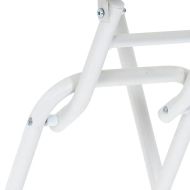 Градинска маса Бяло 50 x 50 x 72 cm Метал