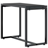 Шезлонги 2-човек 3 pcs Черно и антрацит Стомана