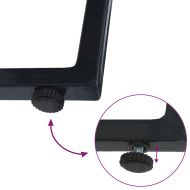 Шезлонги 2-човек 3 pcs Черно и антрацит Стомана