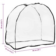 Покритие за количка за домашни любимци със съхранение Прозрачен