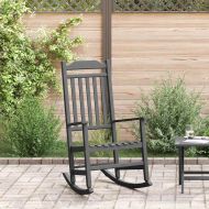 Люлеещ се стол Черно 84 x 65 x 114 см Смола