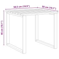 Маса 3 pcs Естествен Импрегнирано борово дърво
