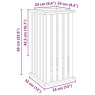 Градинарски кутии Кафяво 33 x 33 x 65 см