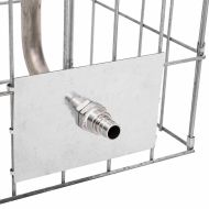 Габионен кран Сребрист 26 x 25 x 50 см Неръждаема стомана