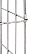 Габионен кран Сребрист 26 x 25 x 50 см Неръждаема стомана