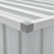 Градински сандък за съхранение, сив, 109x67x65 см