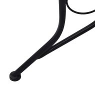 Мозаечна бистро маса, сива, 60 см, керамика