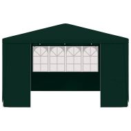 Професионална парти шатра със стени 4х4 м зелена 90 г/м²