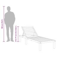 Шезлонг, импрегнирано борово дърво