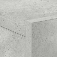 Нощни шкафчета за стена, 2 бр, бетонно сиво, 40x30x15 см