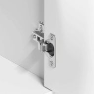 Бюфет, бял, 88x30x70 см, инженерно дърво