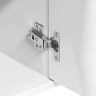 Бюфет, бял, 88x30x70 см, инженерно дърво