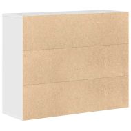 Бюфет, бял гланц, 88x30x70 см, инженерно дърво