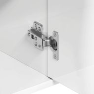 Бюфет, бял гланц, 88x30x70 см, инженерно дърво