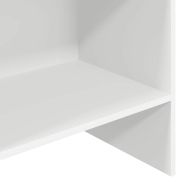 Библиотека, бяла, 60x35x180 см, инженерно дърво
