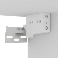 Окачени TВ шкафове, 2 бр, бели, 60x30x30 см