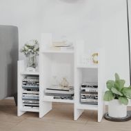 Страничен шкаф, бял, 60x26x60 см, инженерно дърво