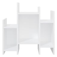Страничен шкаф, бял, 60x26x60 см, инженерно дърво