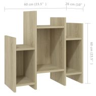 Страничен шкаф, дъб сонома, 60x26x60 см, инженерно дърво