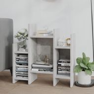 Страничен шкаф, бетонно сив, 60x26x60 см, инженерно дърво