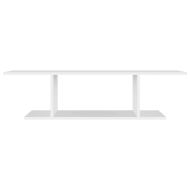 ТВ шкаф за стенен монтаж, бял, 103x30x26,5 см