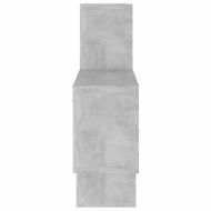 Стенен рафт във форма на кола, бетонно сив, 82x15x51 см