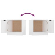 Нощни шкафчета, 2 бр, бели, 40x39x40 см