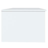 Кафе маса, бяла, 102x50x36 см, инженерно дърво