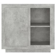Сайдборд, бетонно сив, 80x40x75 см