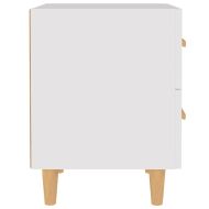 Нощно шкафче, бяло, 40x35x47,5 см