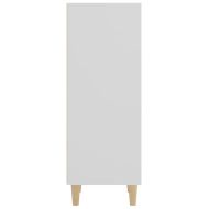 Сайдборд, бял, 34,5x32,5x90 см, инженерно дърво