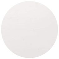 Плот за маса, бял, Ø90x2,5 см, бор масив