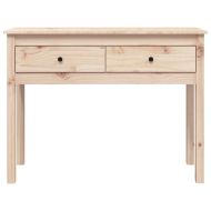 Конзолна маса 100x35x75 см борово дърво масив