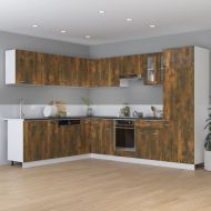Кухненски шкаф "Lyon" опушен дъб 75,5x75,5x81,5 см Инженерно дърво