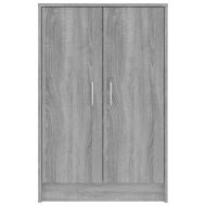 Шкаф за обувки, сив сонома, 60x35x92 см, инженерно дърво