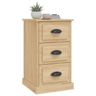 Нощно шкафче, дъб сонома, 39x39x67 см, инженерно дърво