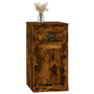 Страничен шкаф с чекмедже опушен дъб 40x50x75см инженерно дърво