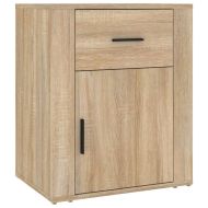 Нощно шкафче, дъб сонома, 50x36x60 см, инженерно дърво