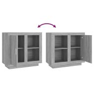 Бюфет, сив сонома, 80x40x75 см, ПДЧ