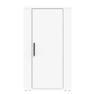 Сайдборд, бял, 40x33x70 см, инженерно дърво