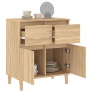 Сайдборд, дъб сонома, 60x35x70 см, инженерно дърво