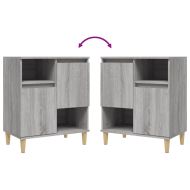 Сайдборд, сив сонома, 60x35x70 см, инженерно дърво