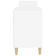 ТB шкаф, бял, 160x35x55 см, инженерно дърво